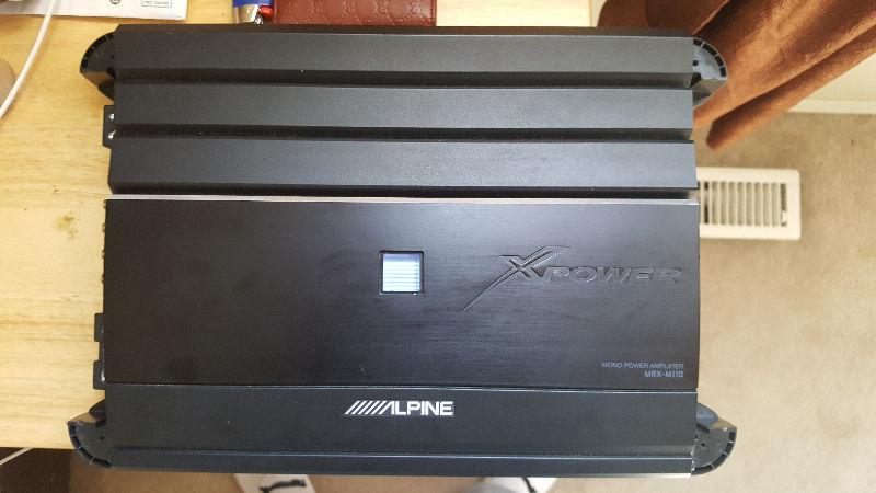 Alpine x-power 1100 watt amplifier
