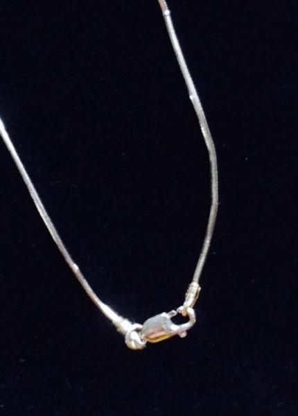 Beautiful White Gold Bezel Set Diamond Solitaire Necklace