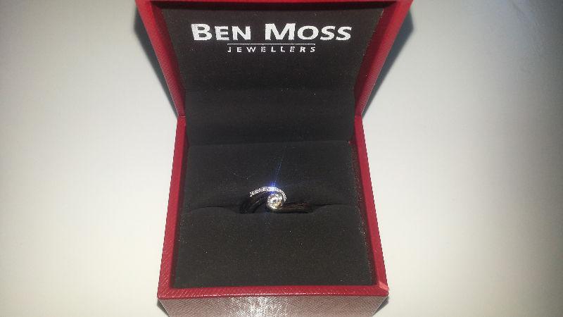 Diamond Engagement Ring Set - Size 7.5