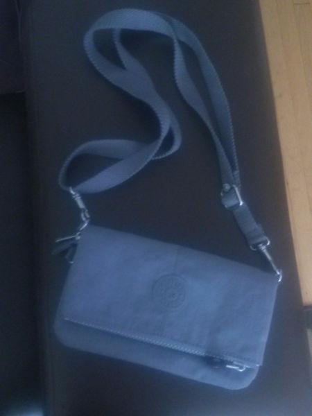 grey KIPLING purse/fanny pack with mirror