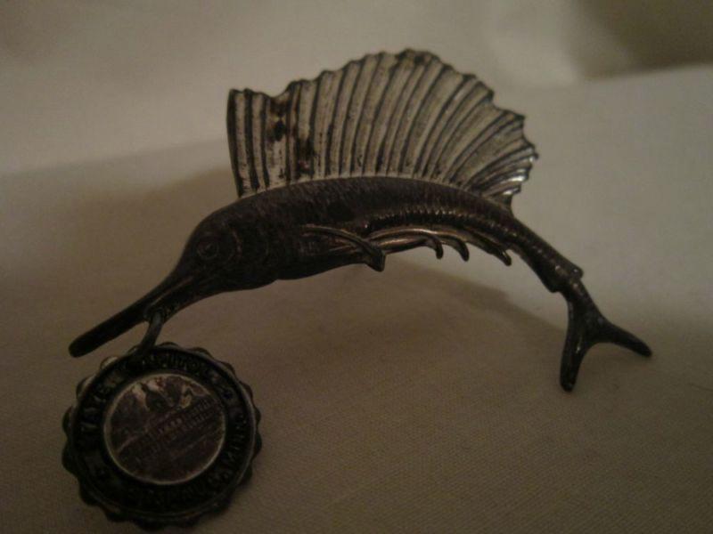 Vintage - Marked Sterling - Fish Brooch/Badge