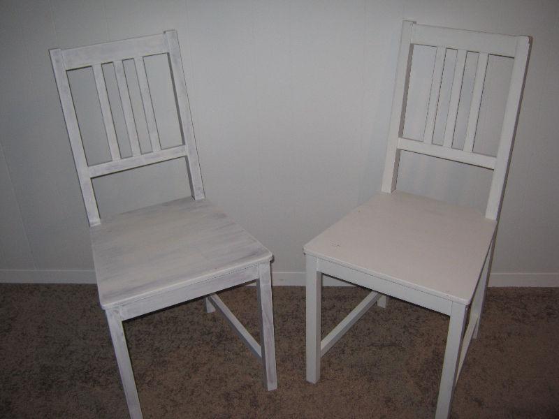 CHAIRS- SET OF 4 WOODEN IKEA CHAIRS