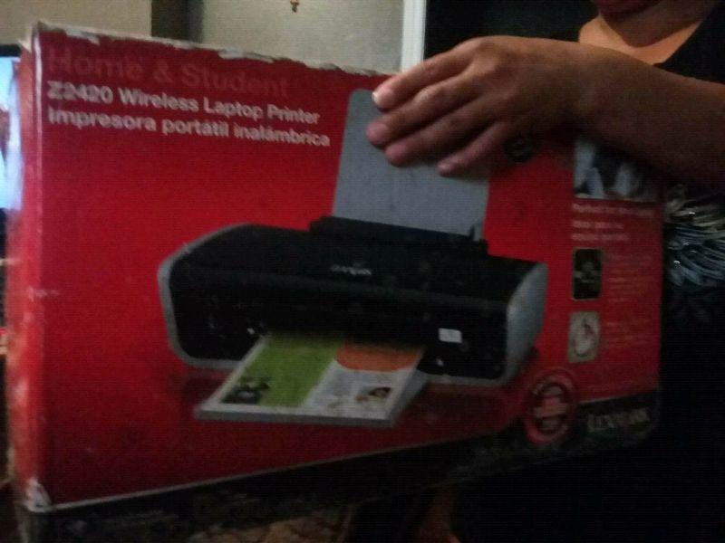 Wireless lap top printer