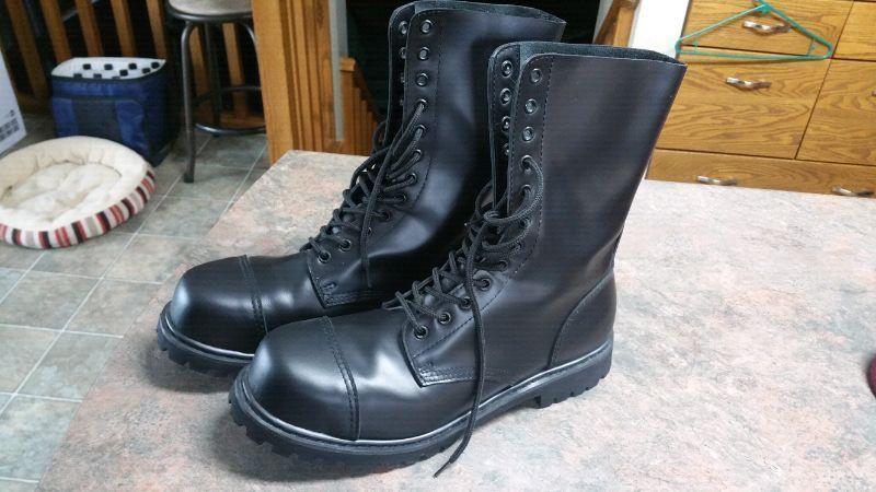 Size 13 Mens Tactical Leather Boots