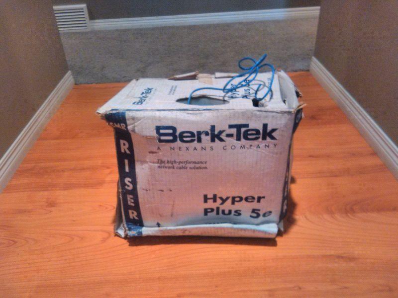 800 feet Berk-tek Hyper Plus Cat 5E cable