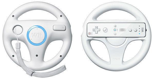 Nintendo Wii Mario Kart Wheel White
