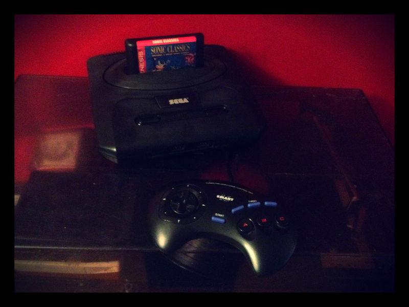 Sega Geneis Model 2 With Controller Sonic Classics Collection
