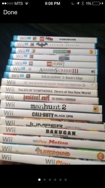 Wii/wiiu games