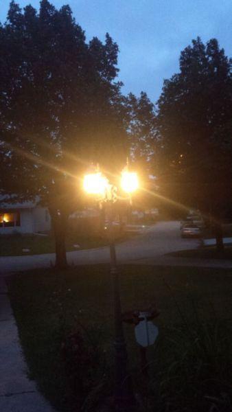 3 Light Outdoor Lamp Post