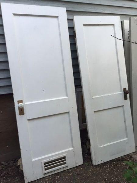 Vintage old wood doors
