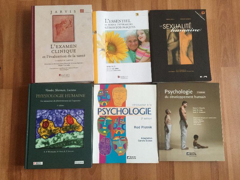 Textbooks de sciences infirmières et de psychologie *BON PRIX*