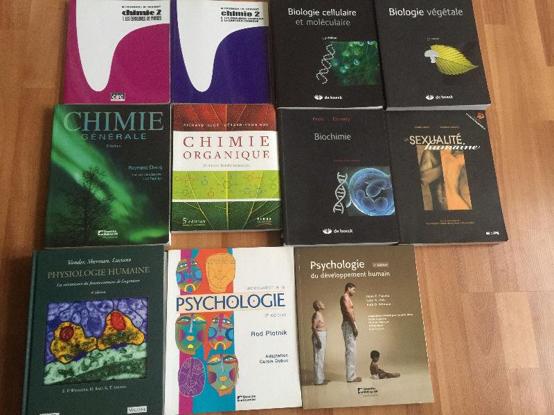 Textbooks DSS/biologie/chimie ** GOOD PRICES **