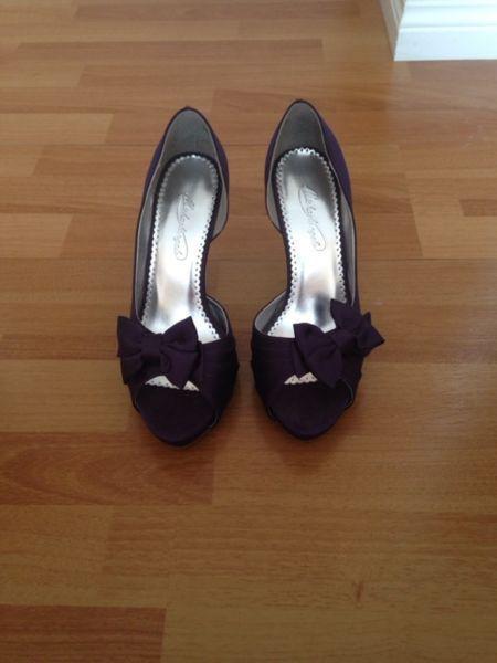 Purple shoes/ bridesmaid dress