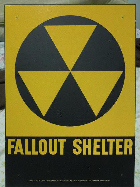 FALLOUT SHELTER - the ultimate Man Cave sign!