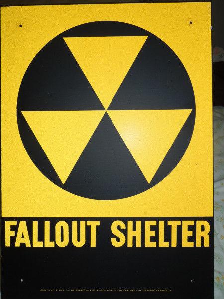 FALLOUT SHELTER - the ultimate Man Cave sign!