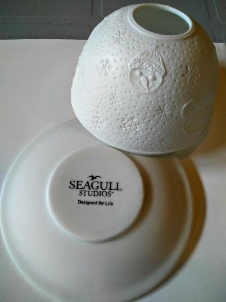 Seagull gallery winter candle holder
