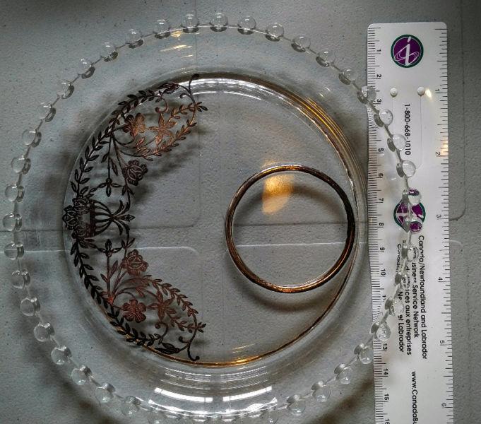 Silver overlay plate