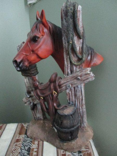 Quarter horse statue