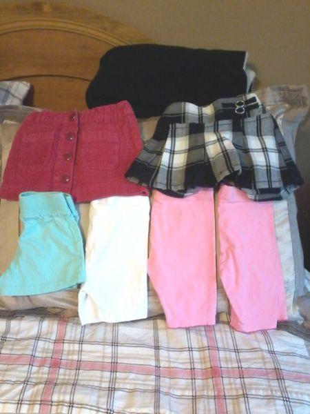 4 shorts, 2 skirts