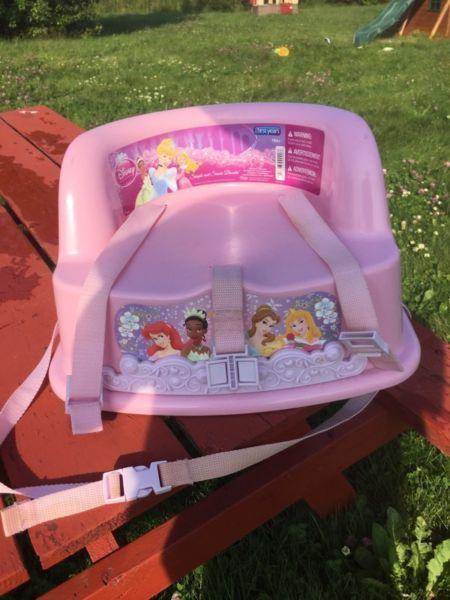 Princess high chair with harness