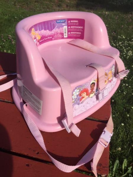 Princess high chair with harness