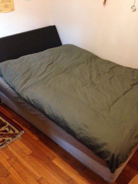 DOUBLE/FULL MATTRESS, BOX SPRING, AND FRAME 300$