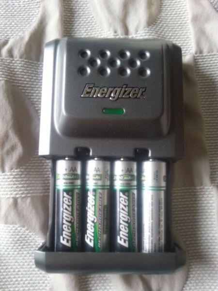 Energizer Rechargeable Battery Charger and Batteries