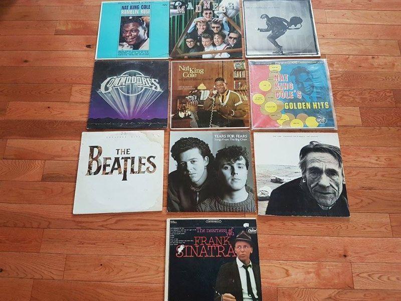 Assorted vinyl records, $5-$10