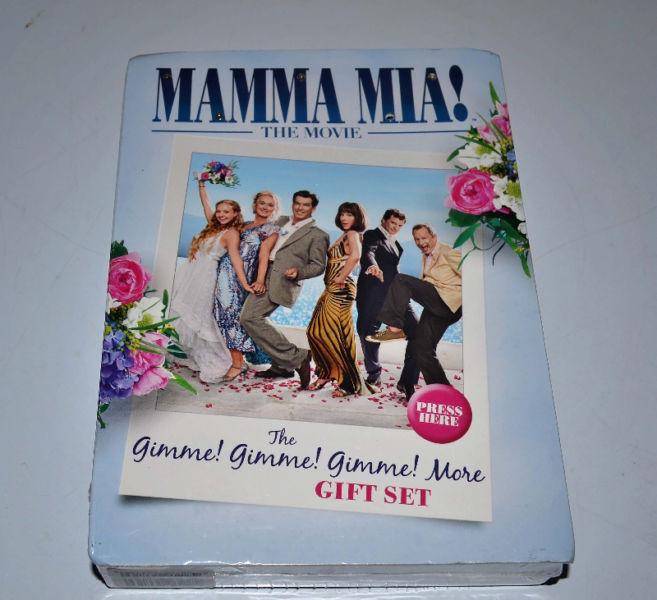 Mamma Mia Gift Set - DVD, CD, BOOK, SEALED, Box set never opened