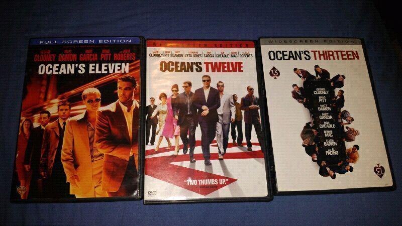 Oceans 11, 12 & 13 DVDs