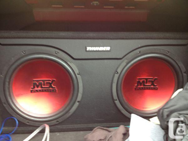 Trade 2 thouder sub with amp build in box