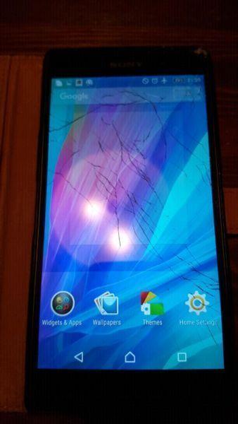 URGENT SALE- Sony Xperia Z3 on Bell network with broken screen