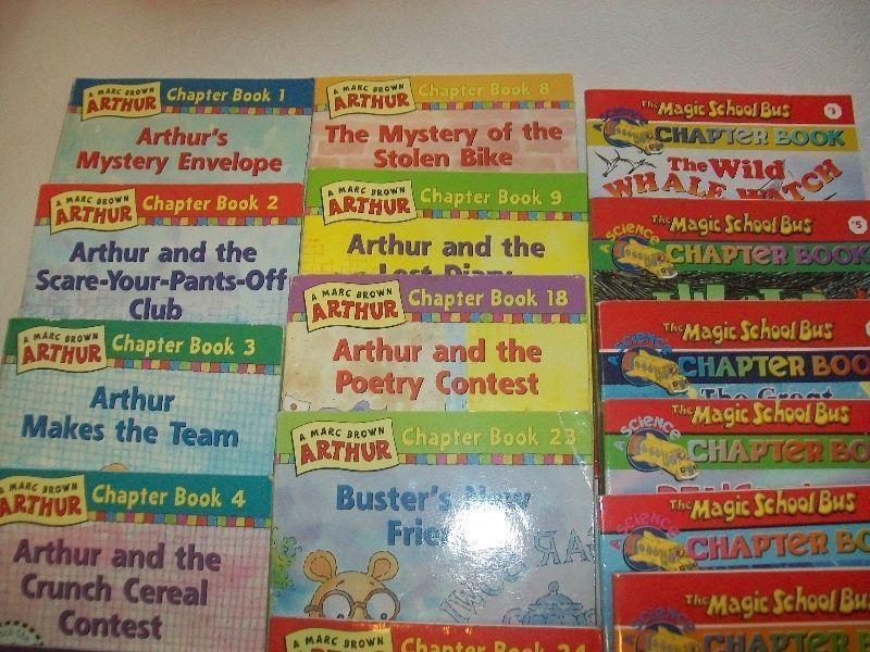 12 Arthur Chapter Books and 8 Magic School Bus Chapter Books