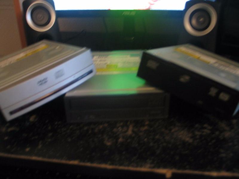 Three Computer Disk Drives