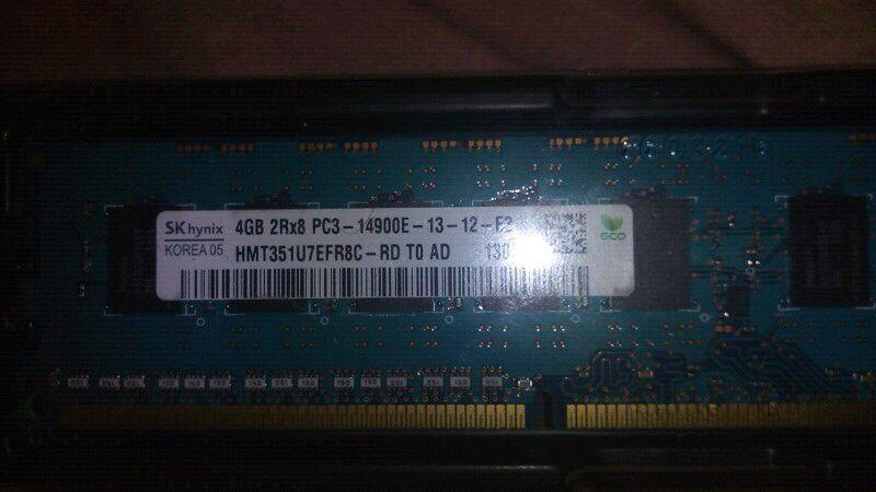 Hynix 4Gb 2Rx8 PC3-14900E DDR3 1866MHz RAM