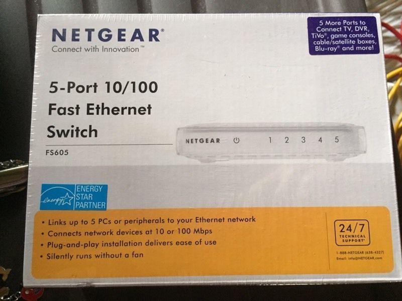 Netgear 5 port fast Ethernet switch