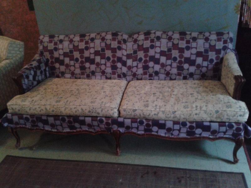 Anitque French Provincial Couch and Chair