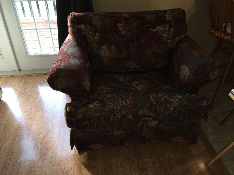 Free for the taking, couch and matching arm chair