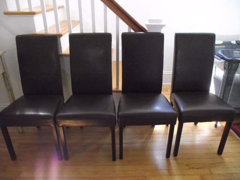 Bonded leather chairs