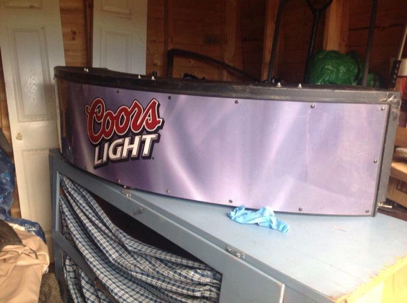 Coors light sign would accept trades too