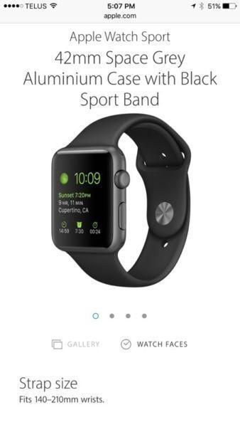 42mm Apple Watch Sport