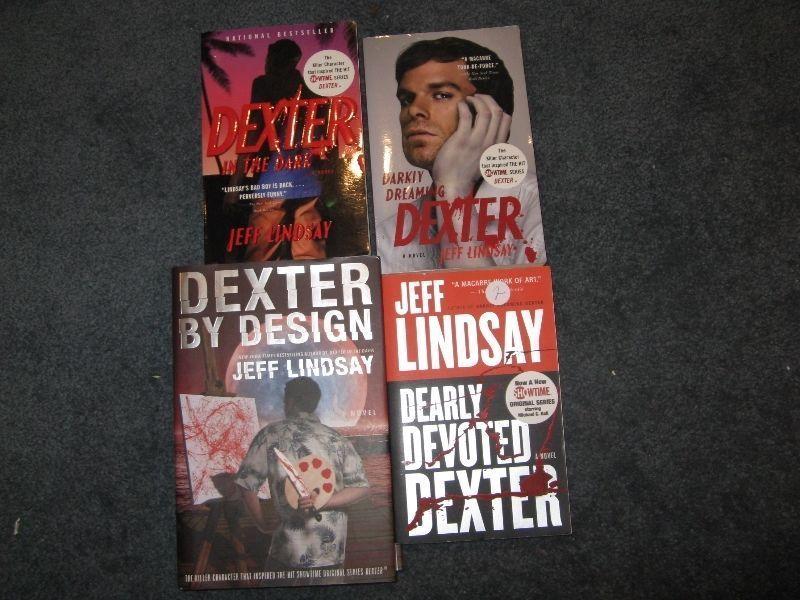 Set of 4 Dexter books by jeff lindsey