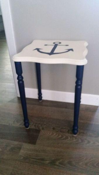 Cute Little Nautical Themed Accent Table