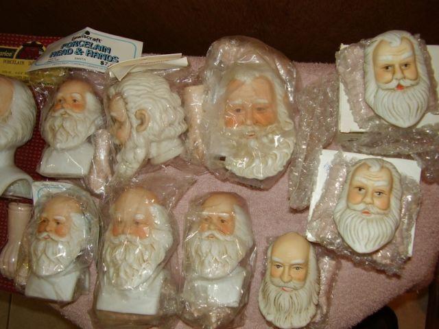 Santa Clause Heads and spray paint ( All New )