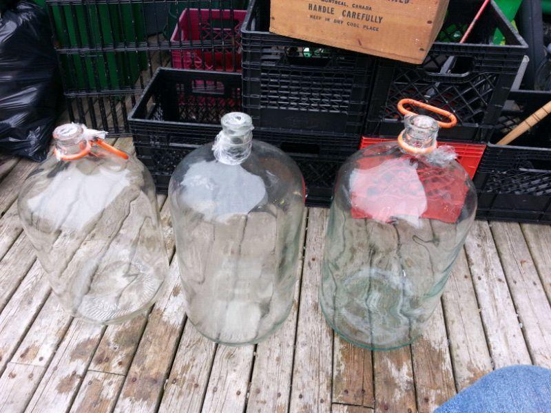 3 Carboys for sale, 2 - 6gallons and 1 - 5 gallon
