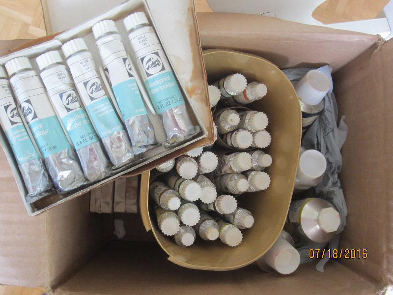 60 to 70 water paint tubes & more