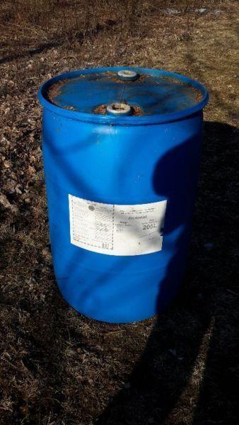 45 gallon plastic barrel