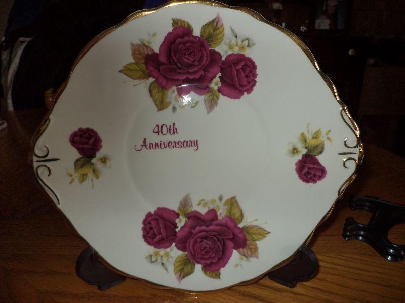 40th anniversary plate