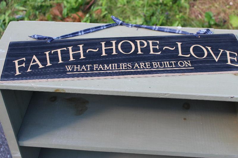 faith hope love sign