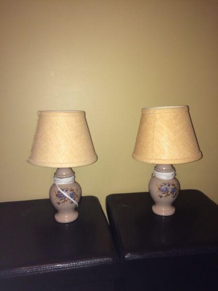 Accent lamps x2